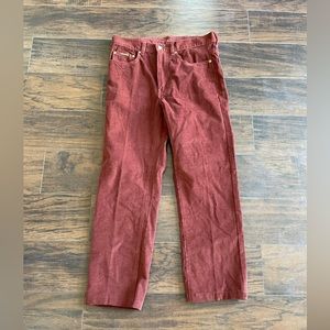 Burgundy Peter Christian  County Corduroy Pants sz sz 32 X 30